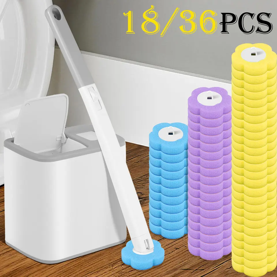 Starter kit with handle, caddy and stacks of refill heads